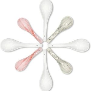 Ceramic Pho/Soup Spoons - 6 Pieces